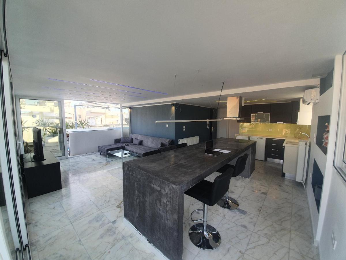 Citycenter Penthouse Mini Private Pool With Hydromassage And Great Town View Atenas Exterior foto